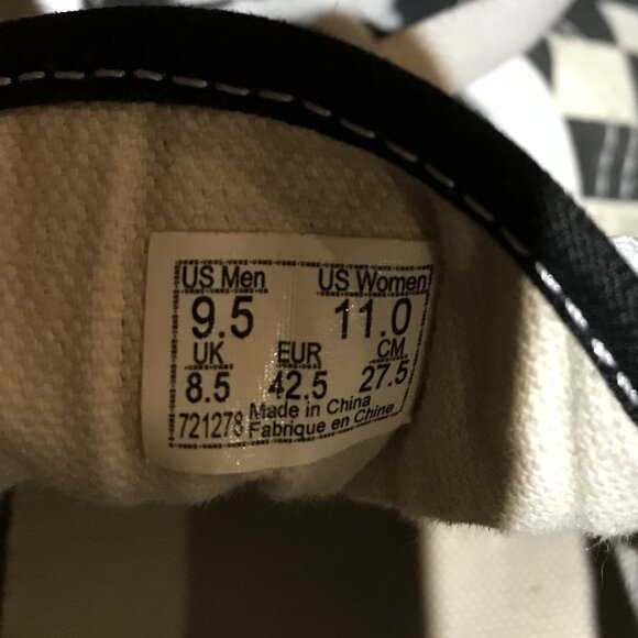 VANS Old Skool Checkerboard Lace Up Skate Shoes - Picture 4 of 9